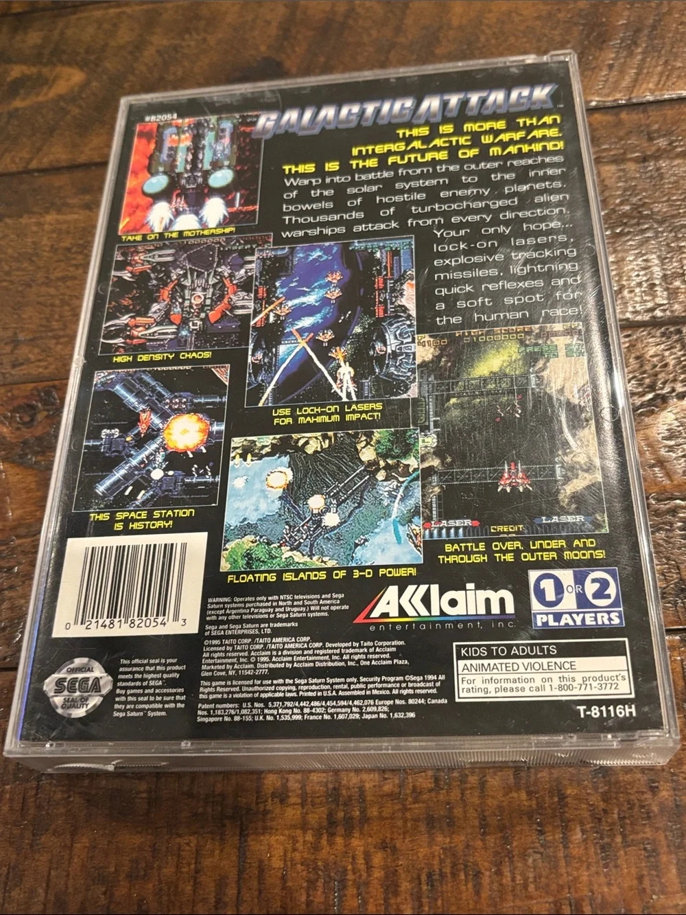 GALACTIC ATTACK FOR SEGA SATURN COMPLETE & TESTED W/ REG. CARD!